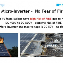 Micro-Inverter –  No Fear of Fire
